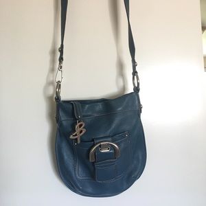 Gorgeous B. Makowsky Denim Blue Crossbody Bag